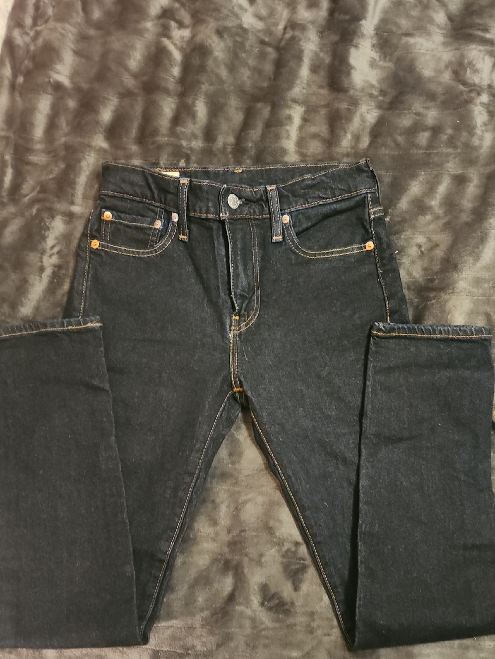 Signature by Levi Strauss Black Straight Leg Jeans